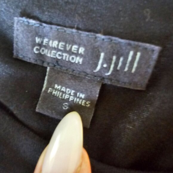 NWT J.Jill Black and White Sheeth Dress A Line size S - Picture 5 of 13